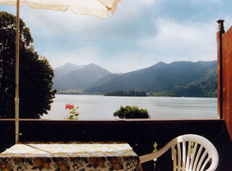 Blick vom Balkon